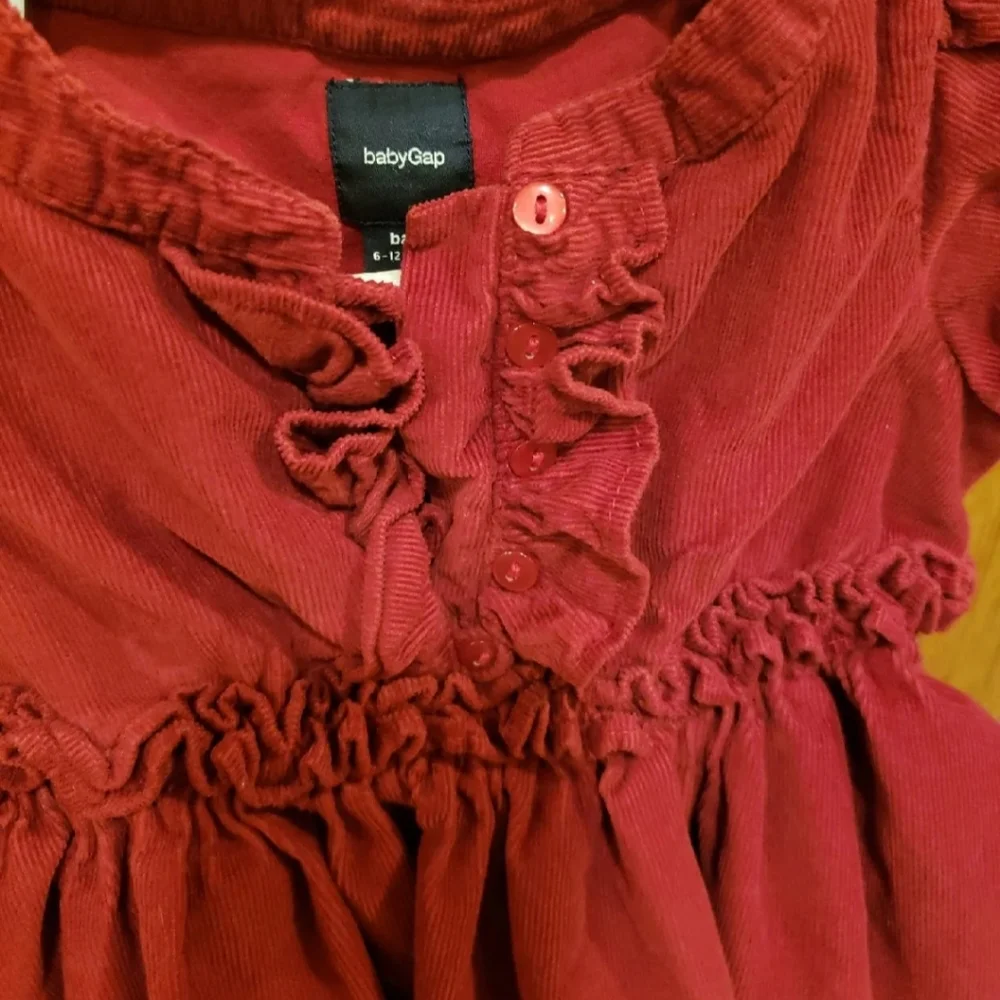 Crimson Red Baby GAP Infant dress Size 6-12 month